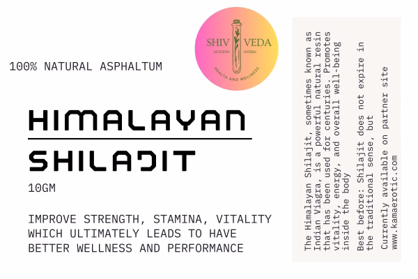 HIMALAYAN SHILAJIT - 100% PURE (Herbal Indian Viagra)  10gm - Image 3
